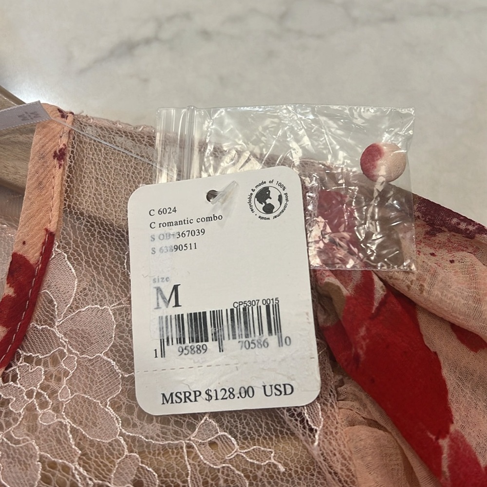 Free People NWT Daphne Long Sleeve Top-Medium - Picture 8 of 13